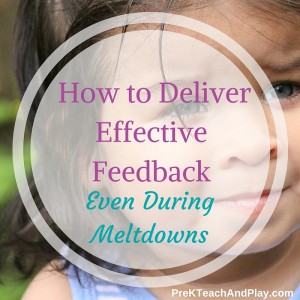 How to Deliver Effective Feedback- Even During Meltdowns