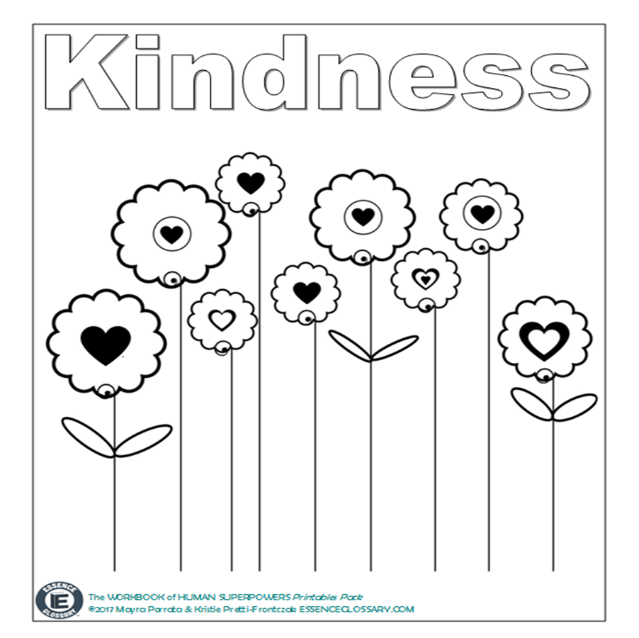 kindness activity sheet pre k teach and play